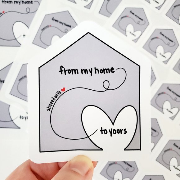 LB065 From My Home Shipped with Love to Yours Poshmark Stickers [Price Firm] - Picture 9 of 11